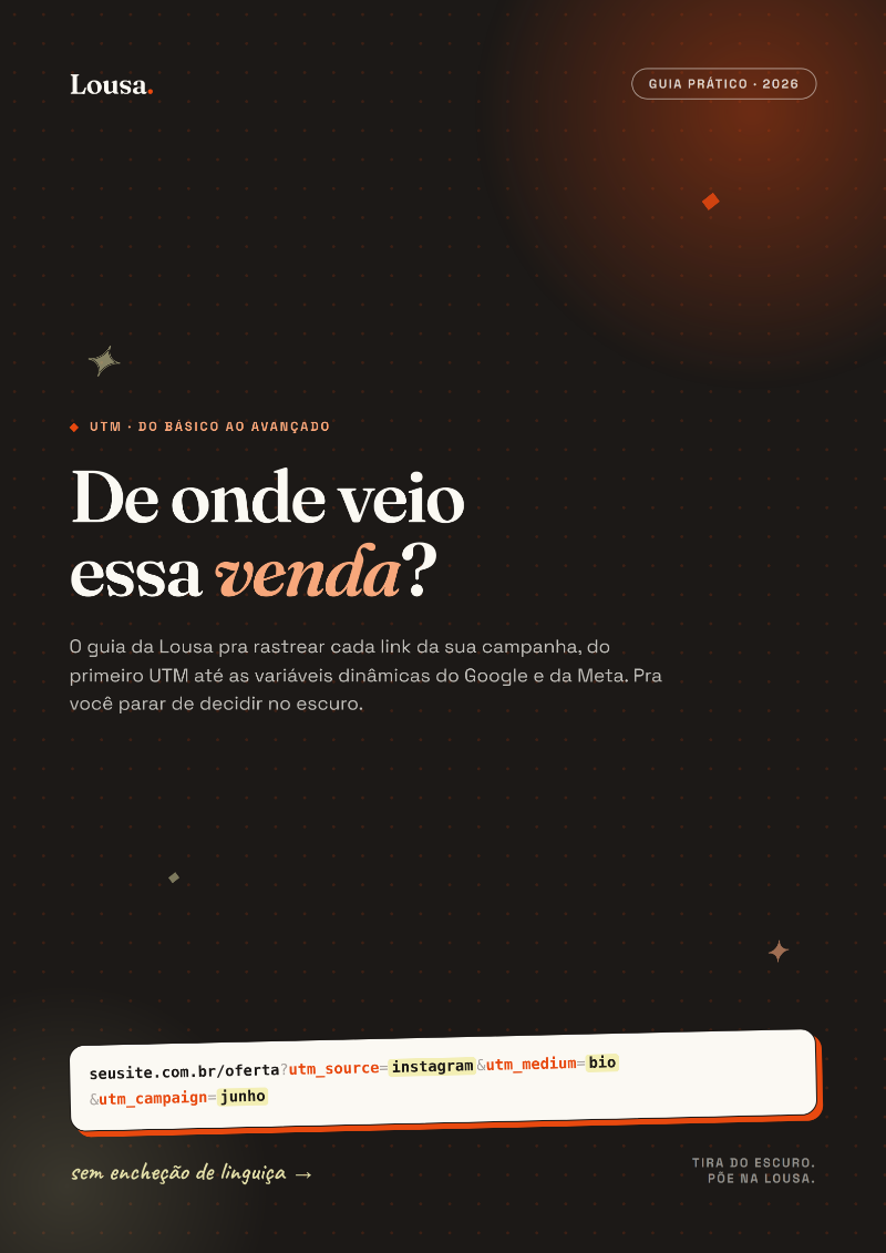 Capa do ebook De onde veio essa venda?, da Lousa